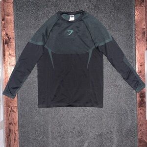 Gymshark Forest Green Long Sleeve Onyx